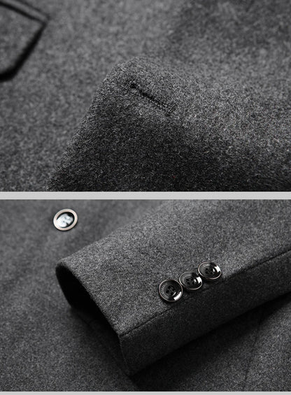 Herren Woll-Blazer – Regular Fit für Business-Casual Mantel JLR Design