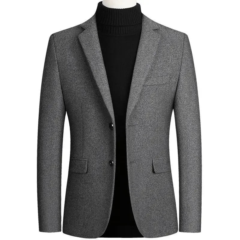 Herren Woll-Blazer – Regular Fit für Business-Casual Mantel JLR Design