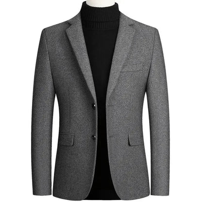 Herren Woll-Blazer – Regular Fit für Business-Casual Mantel JLR Design