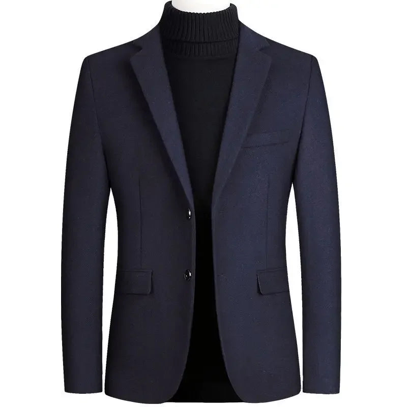 Herren Woll-Blazer – Regular Fit für Business-Casual Mantel JLR Design