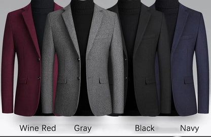 Herren Woll-Blazer – Regular Fit für Business-Casual Mantel JLR Design