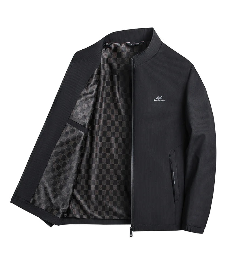 Herrenjacke mit Stehkragen – Lässiger Business-Look Jacke JLR Design