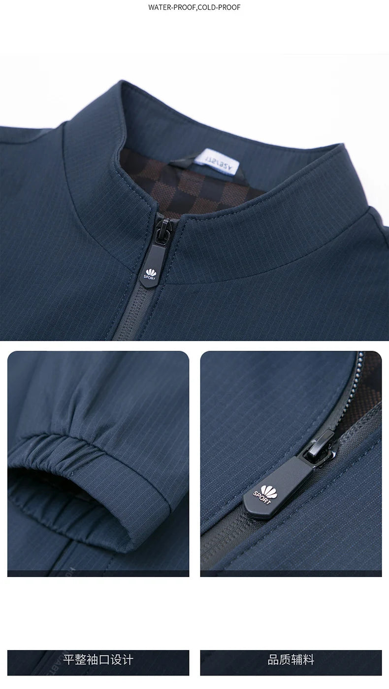 Herrenjacke mit Stehkragen – Lässiger Business-Look Jacke JLR Design