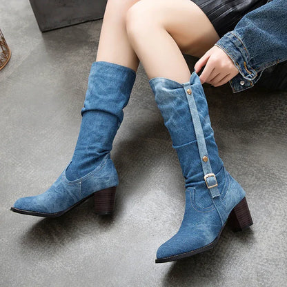 high-heel-stiefel-im-denim-look-stiefel-jlr-design-99436 - JLR Design