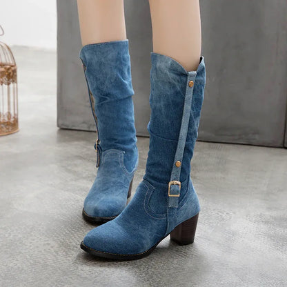 high-heel-stiefel-im-denim-look-stiefel-jlr-design-84481 - JLR Design