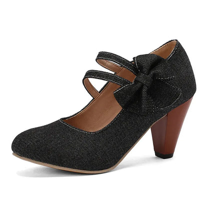 high-heels-mit-schleife-im-jeanslook-high-heels-jlr-design-18514 - JLR Design