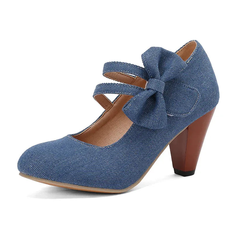 high-heels-mit-schleife-im-jeanslook-high-heels-jlr-design-50675 - JLR Design