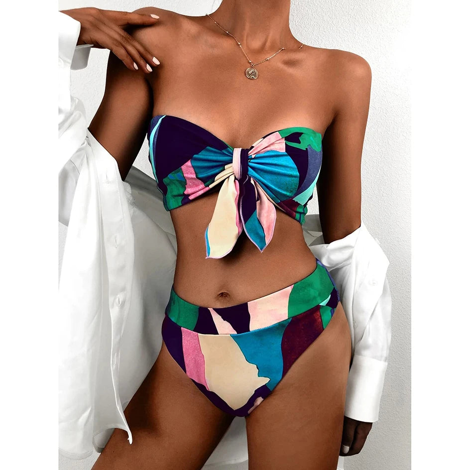 High Waist Bikini mit Schleife Bikini mit Schleife 56.99 Bikini, High, Schleife, Waist JLR Design