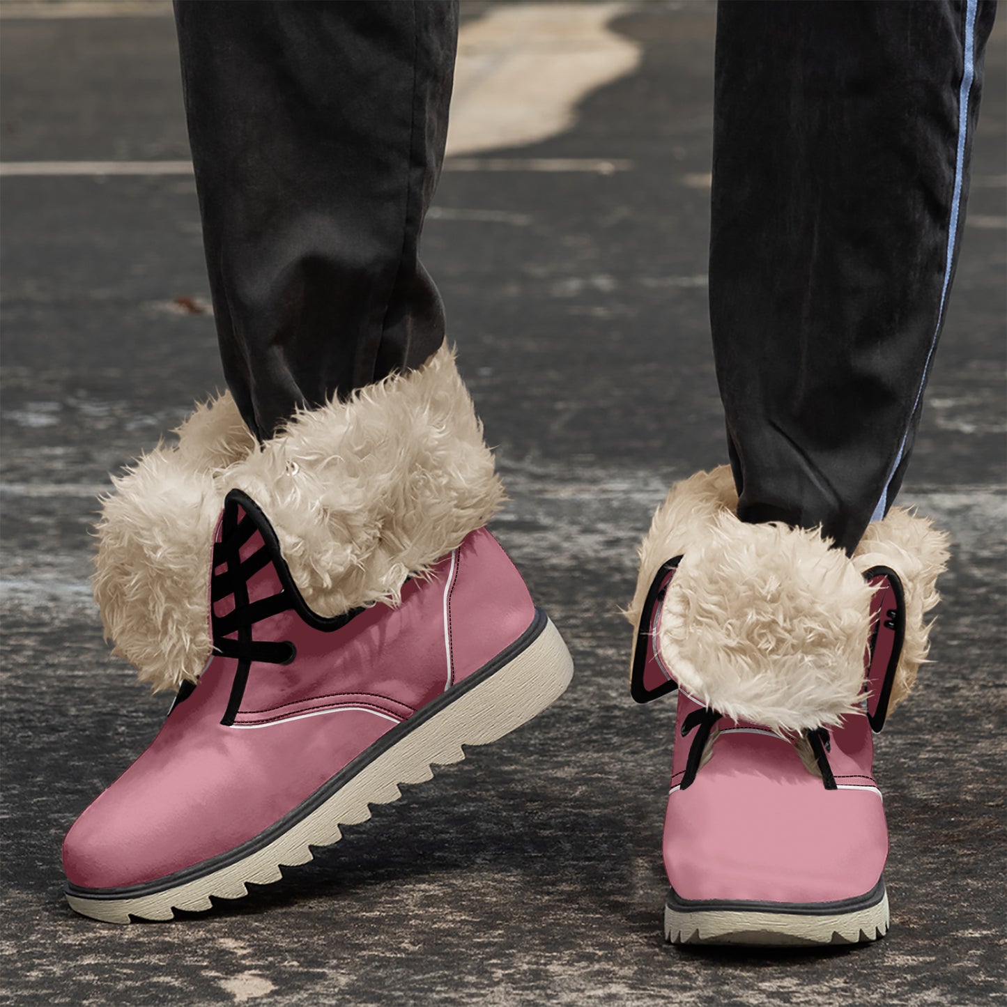 Hippie Pink Chic Boots mit Plüschfutter Boots JLR Design