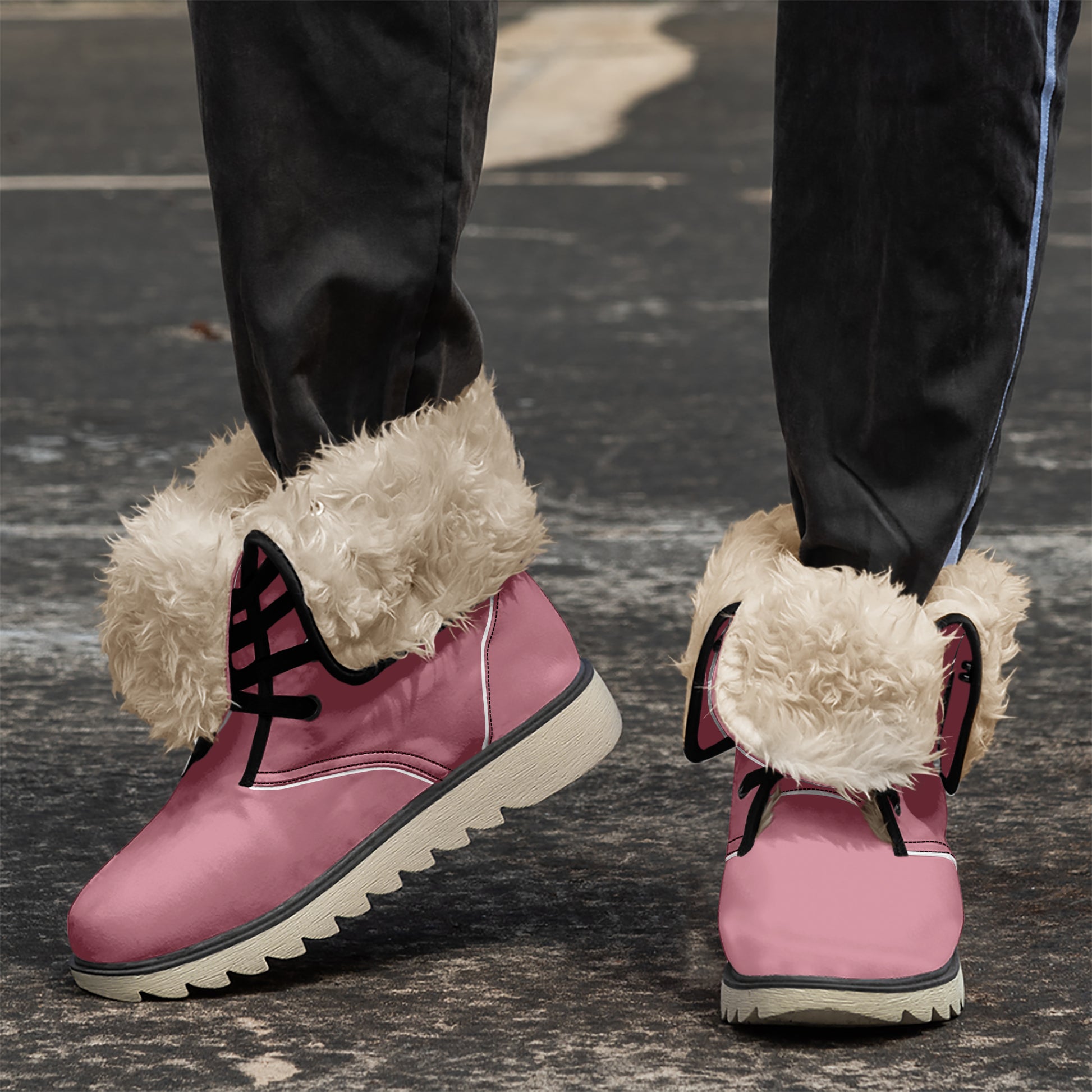 Hippie Pink Chic Boots mit Plüschfutter Boots JLR Design