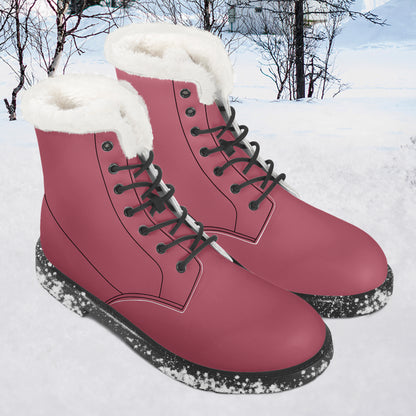 Hippie Pink Faux Fur Leder Boots Boots JLR Design