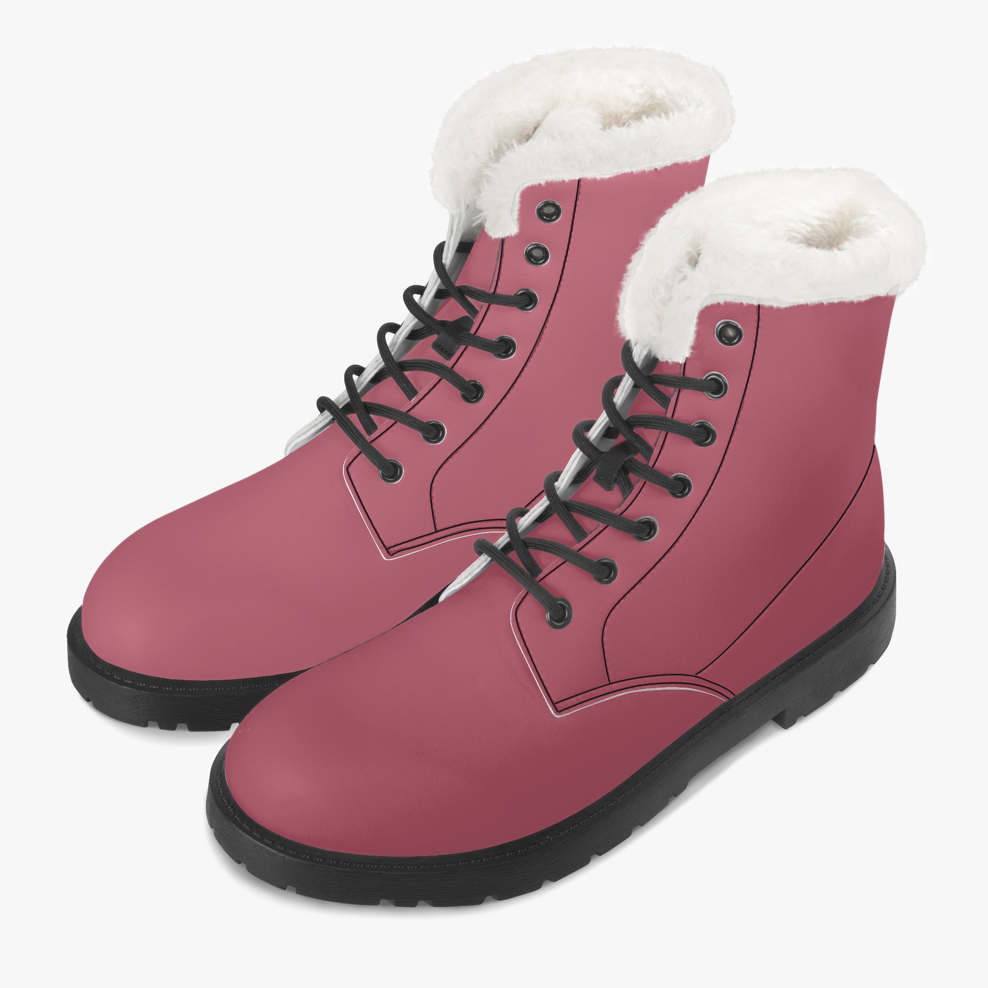 Hippie Pink Faux Fur Leder Boots Boots JLR Design