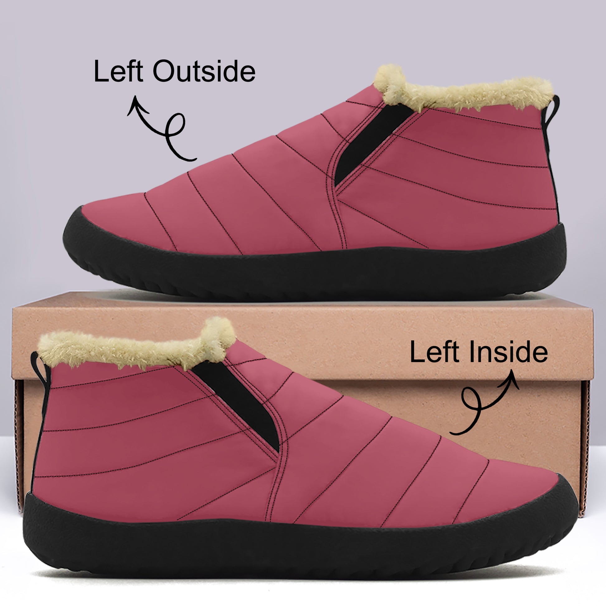 Hippie Pink Faux Fur Slipper Slipper JLR Design