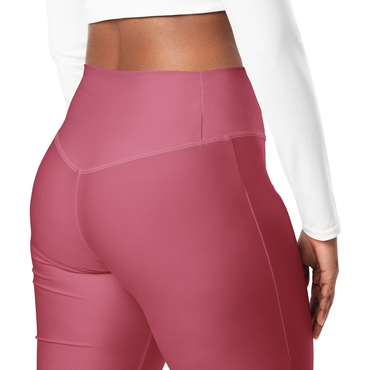 Hippie Pink High Waist Flare Leggings Flare Leggings 59.99 Flare, High, Hippie, Leggings, Pink, Waist JLR Design