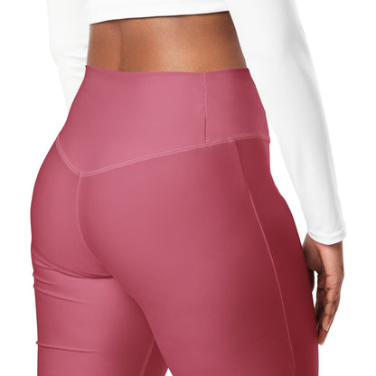 Hippie Pink High Waist Flare Leggings Flare Leggings 59.99 Flare, High, Hippie, Leggings, Pink, Waist JLR Design