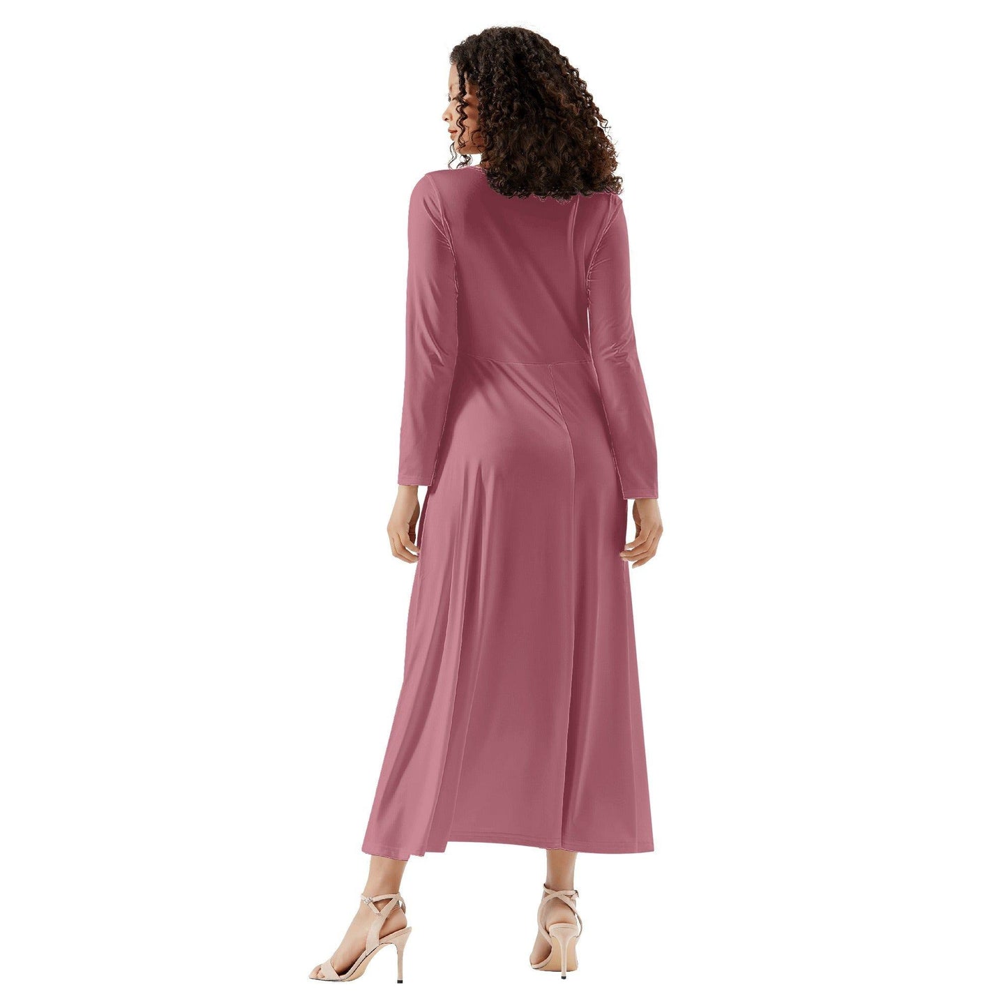 Hippie Pink Long Sleeve Dress Long Sleeve Dress 59.99 Dress, Hippie, Long, Pink, Sleeve JLR Design