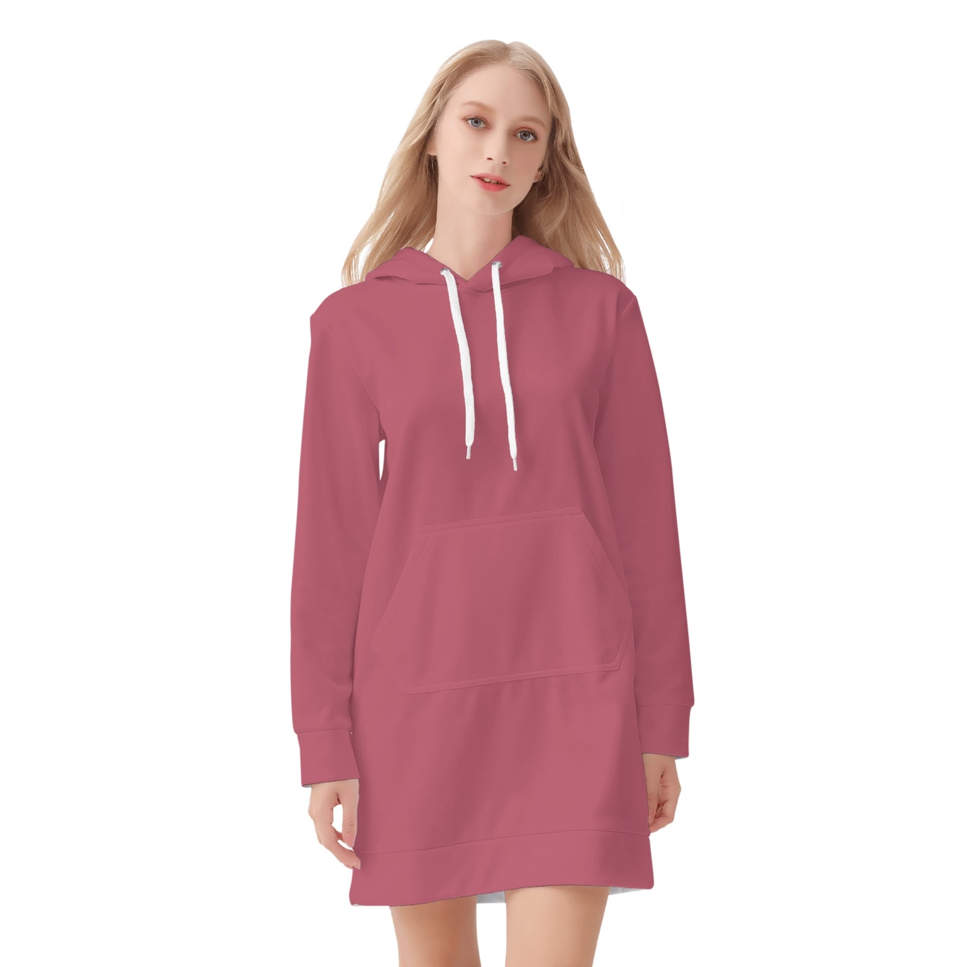 Hippie Pink Velvet Hoodie Dress Hoodiekleid JLR Design