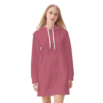 Hippie Pink Velvet Hoodie Dress Hoodiekleid JLR Design