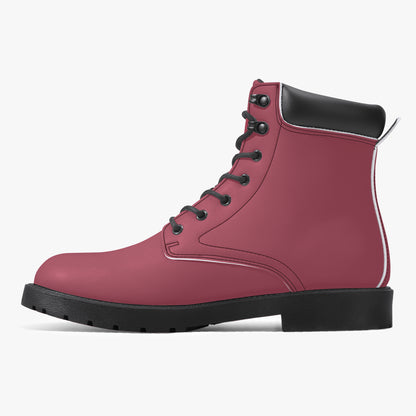 Hippie Pinke Leder Boots | Stylische und Warme Winterstiefel Boots JLR Design