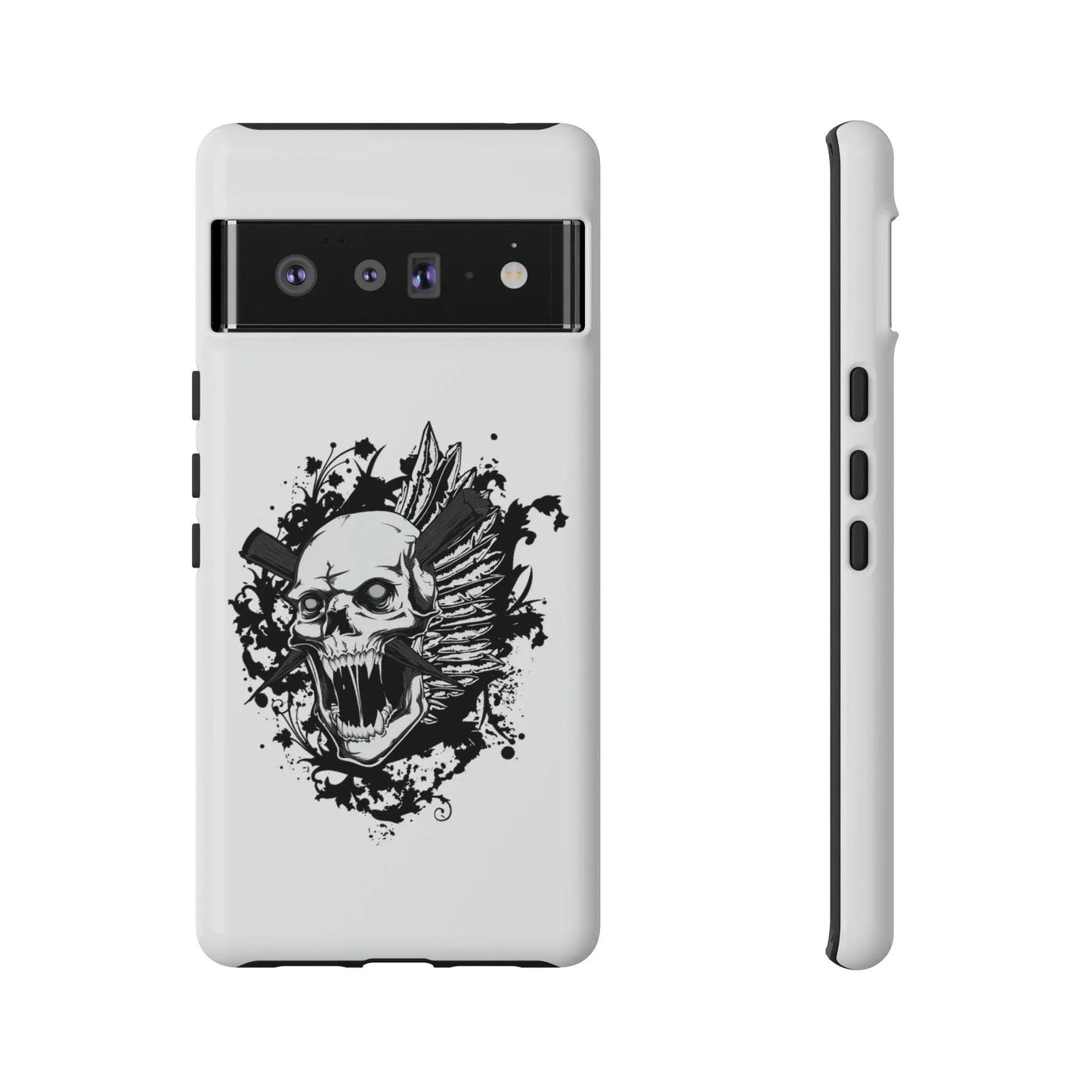 google-pixel-impaled-skull-cover-phone-case-jlr-design-59500 - JLR Design