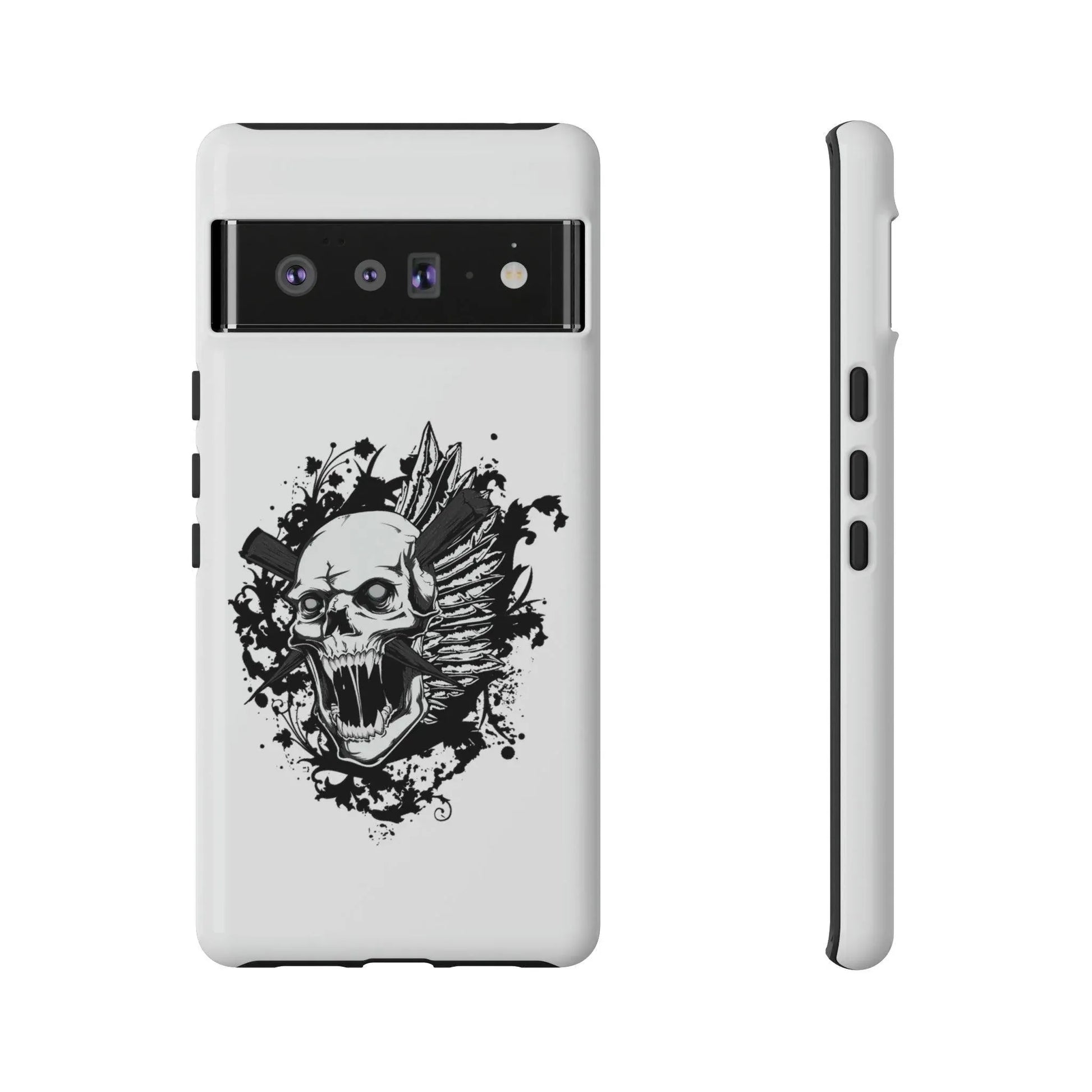 google-pixel-impaled-skull-cover-phone-case-jlr-design-59500 - JLR Design