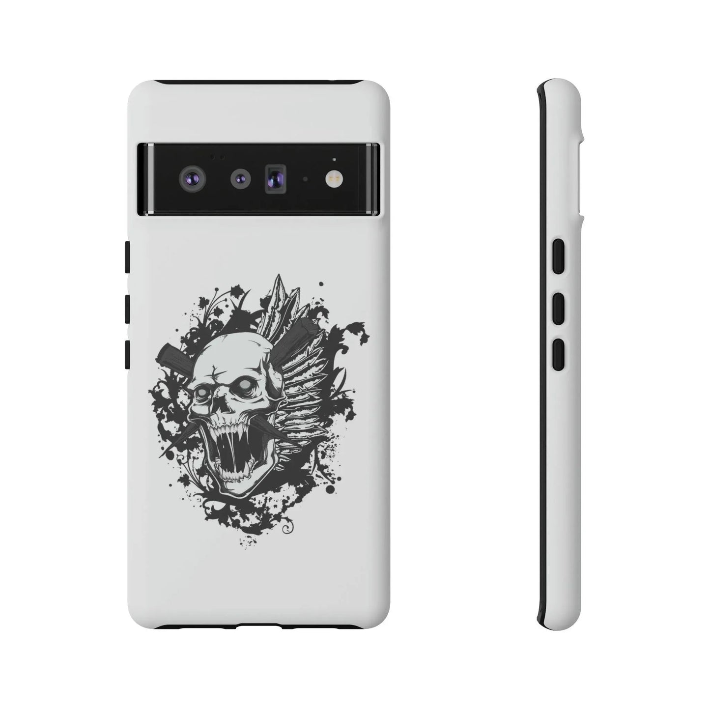 google-pixel-impaled-skull-cover-phone-case-jlr-design-21373 - JLR Design
