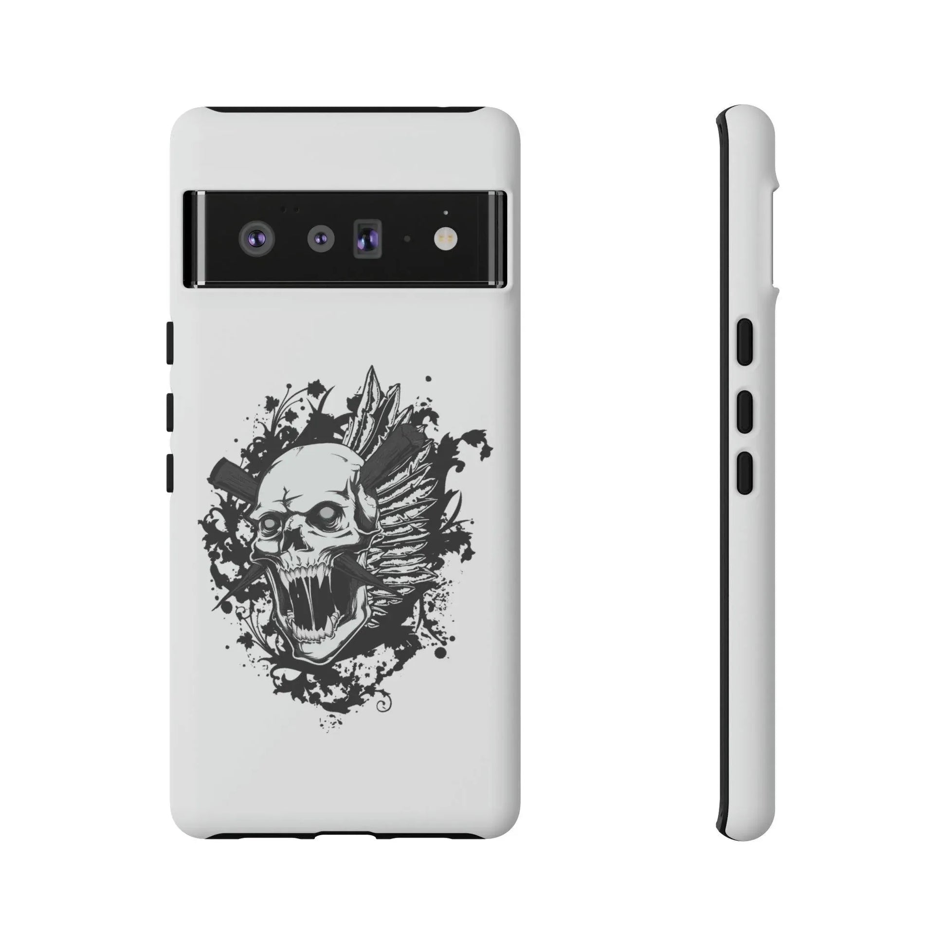 google-pixel-impaled-skull-cover-phone-case-jlr-design-21373 - JLR Design