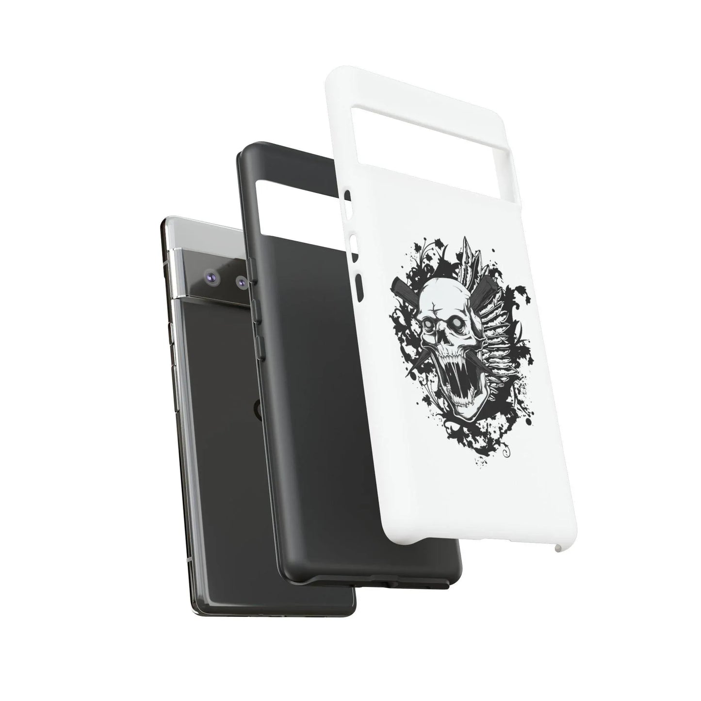 google-pixel-impaled-skull-cover-phone-case-jlr-design-62699 - JLR Design