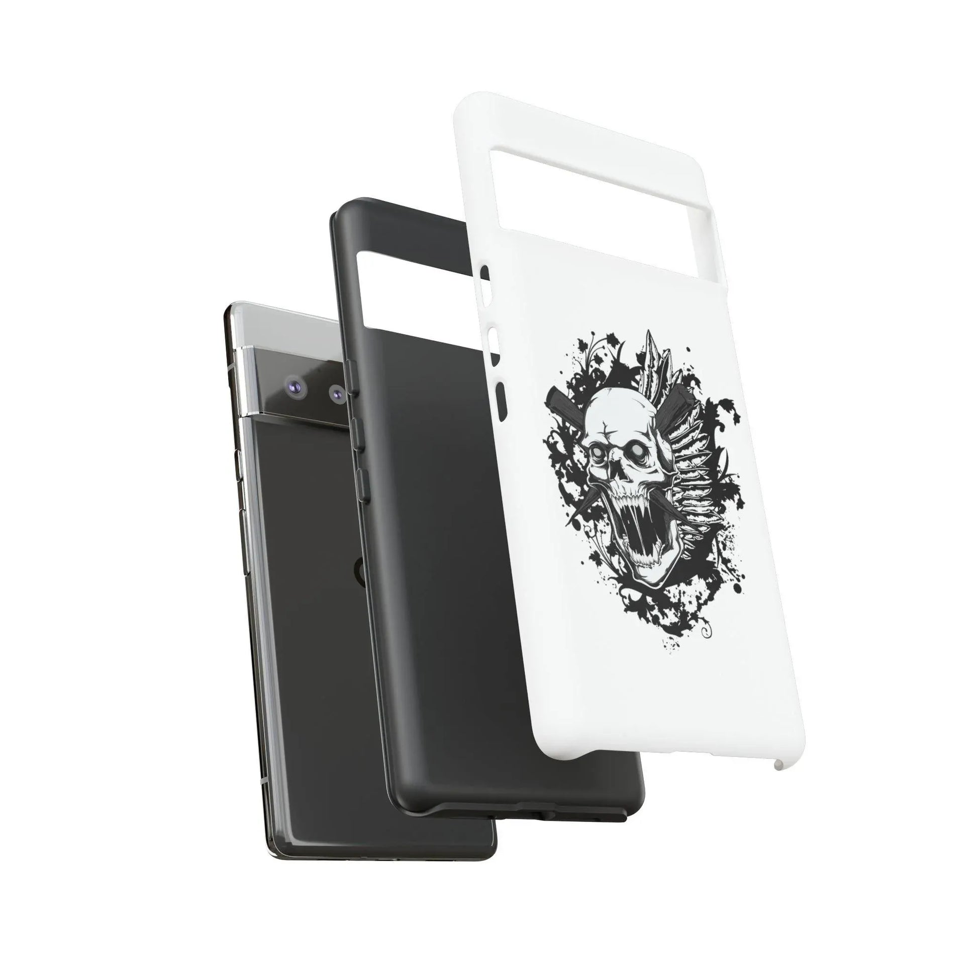 google-pixel-impaled-skull-cover-phone-case-jlr-design-62699 - JLR Design
