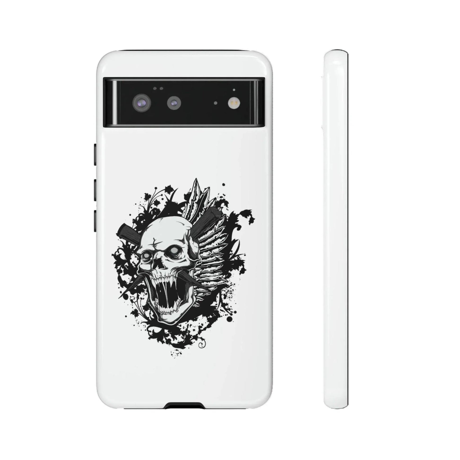 google-pixel-impaled-skull-cover-phone-case-jlr-design-92123 - JLR Design