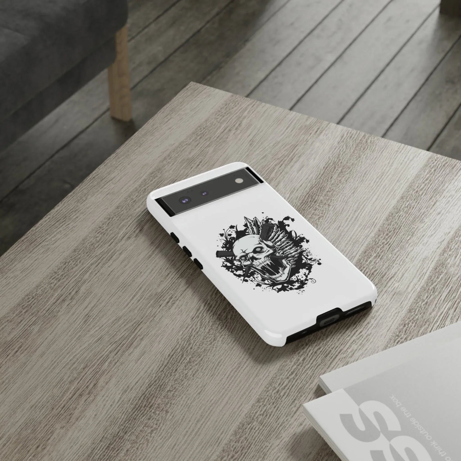 google-pixel-impaled-skull-cover-phone-case-jlr-design-15937 - JLR Design
