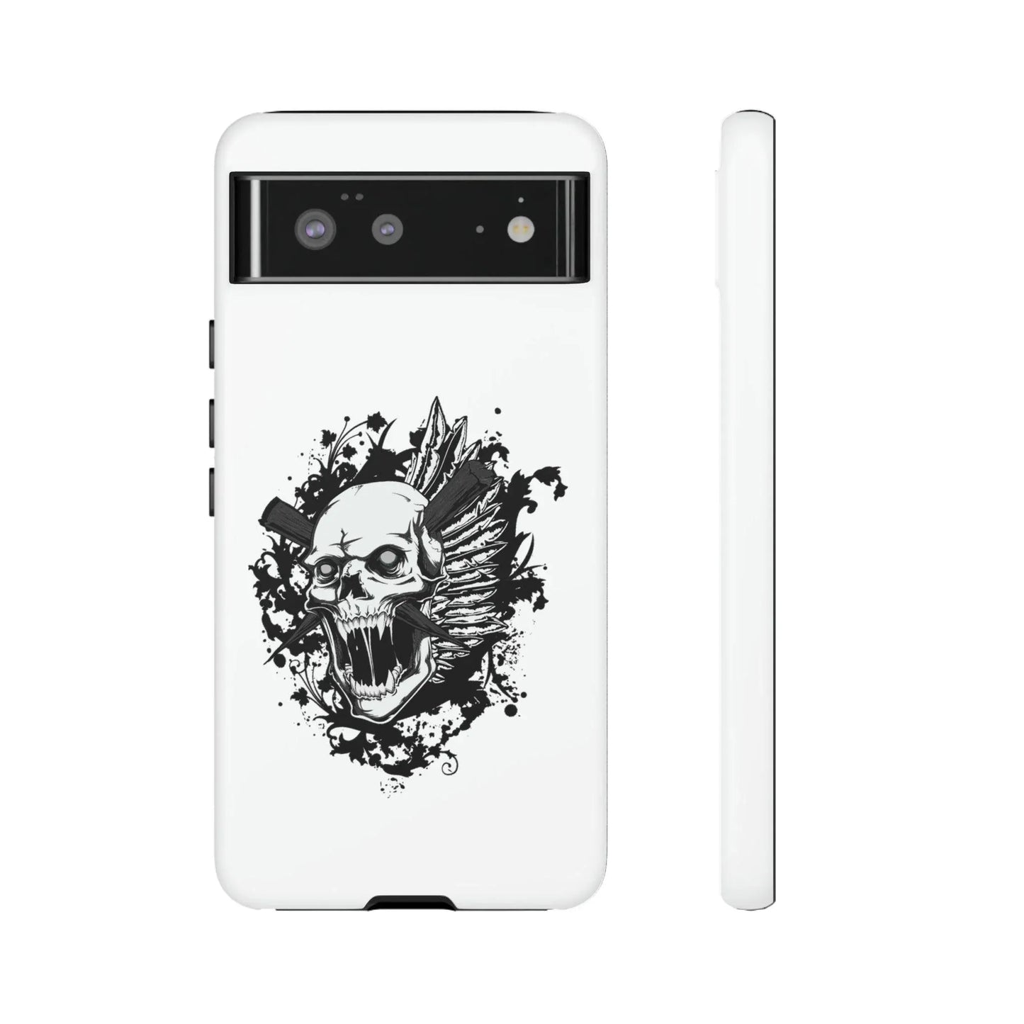 google-pixel-impaled-skull-cover-phone-case-jlr-design-95228 - JLR Design