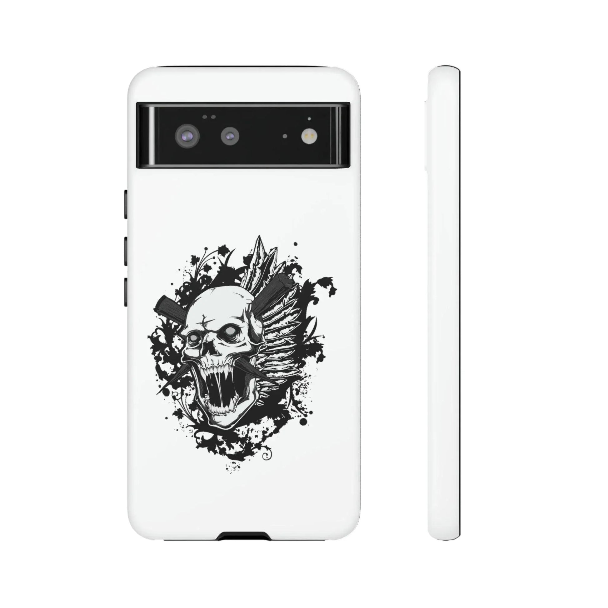 google-pixel-impaled-skull-cover-phone-case-jlr-design-95228 - JLR Design