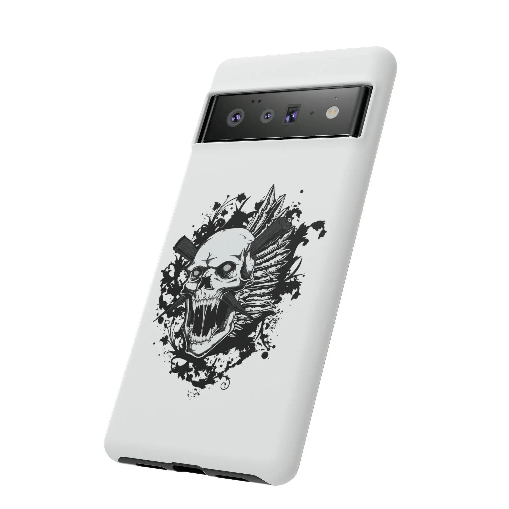 google-pixel-impaled-skull-cover-phone-case-jlr-design-42270 - JLR Design