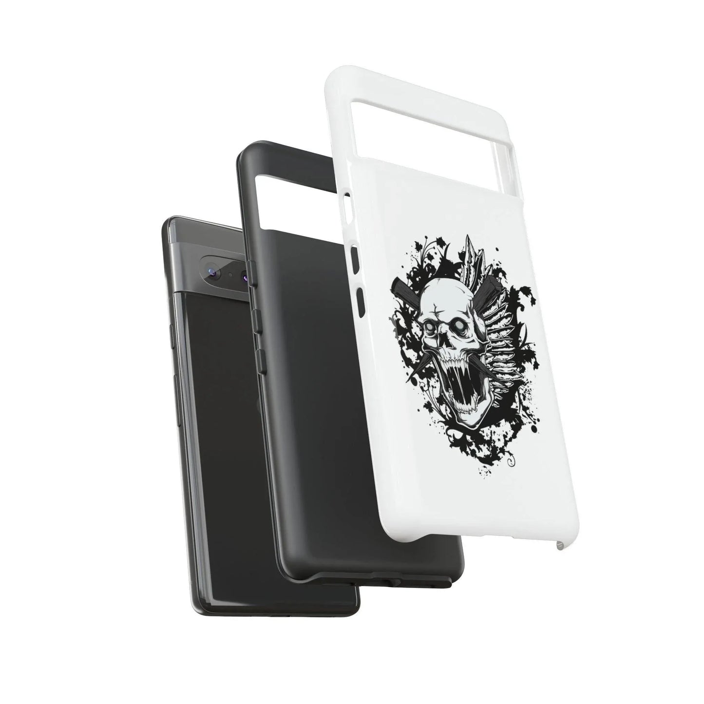 google-pixel-impaled-skull-cover-phone-case-jlr-design-95434 - JLR Design