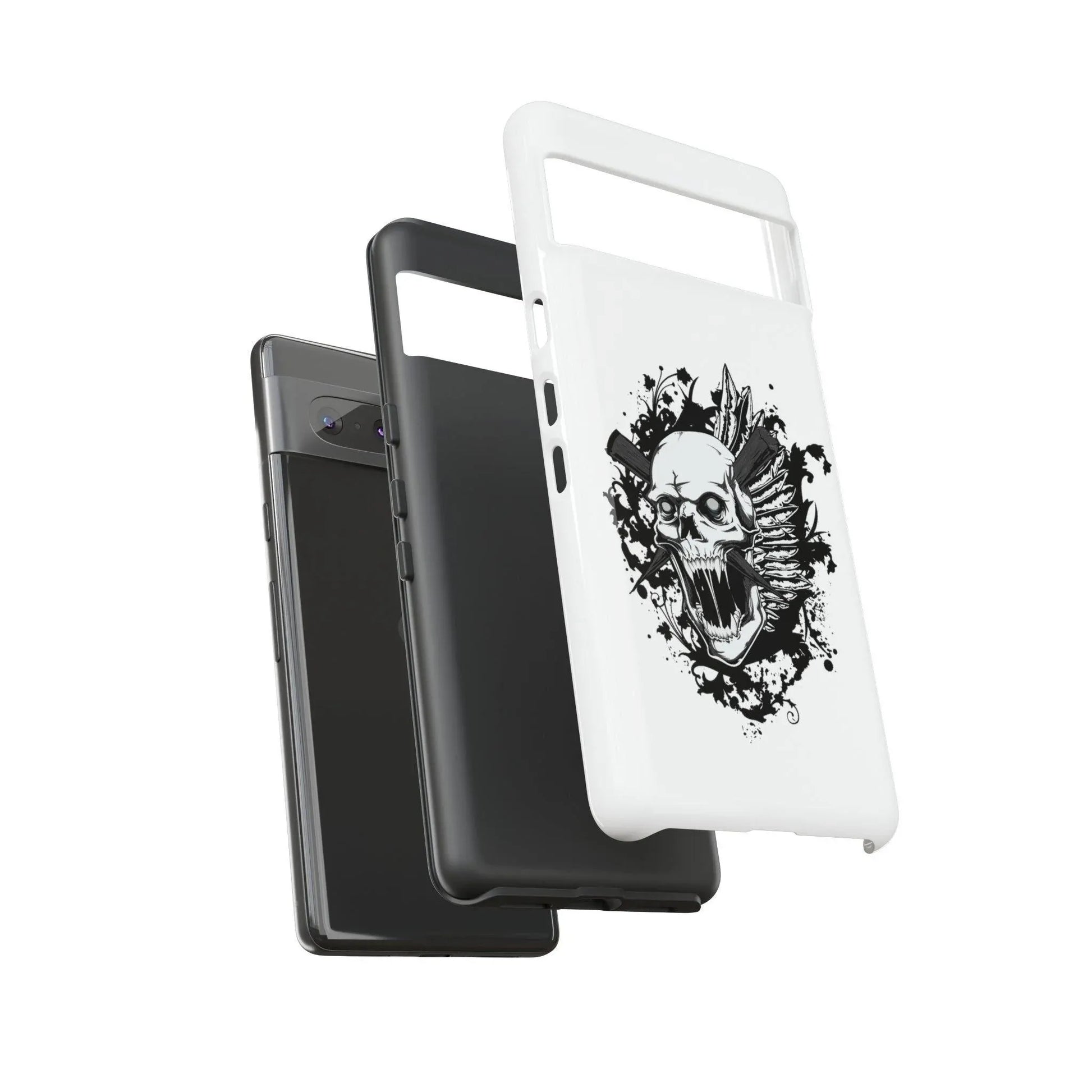google-pixel-impaled-skull-cover-phone-case-jlr-design-95434 - JLR Design