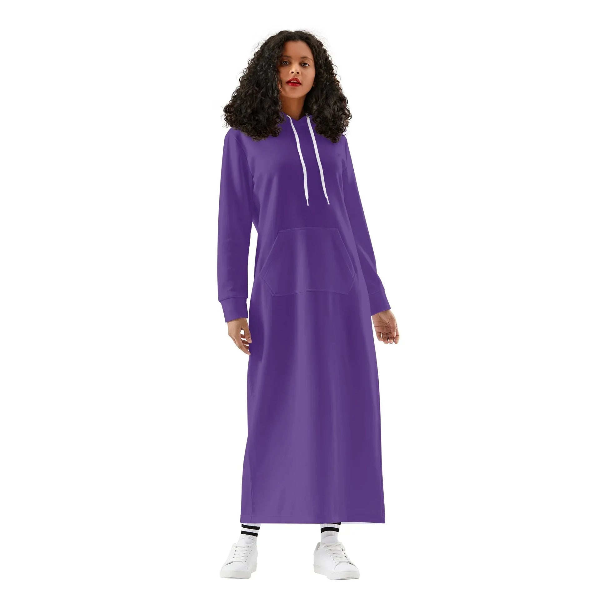 indigo-bequemes-leichtes-hoodie-kleid-hoodiekleid-jlr-design-94628 - JLR Design