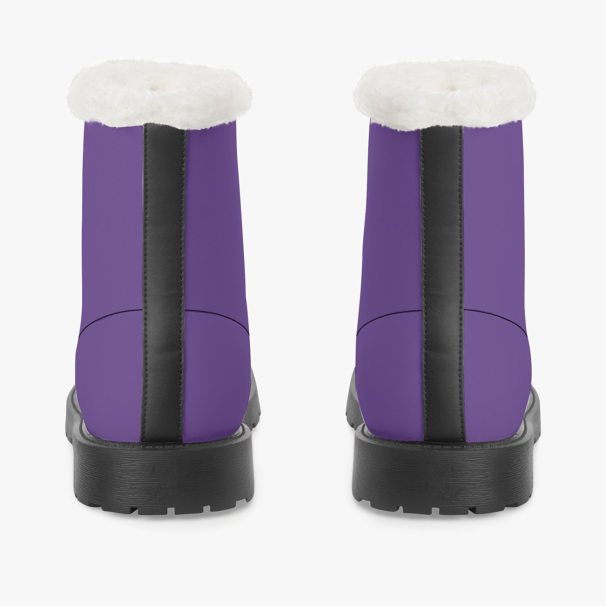 Indigo Faux Fur Leder Boots Boots JLR Design