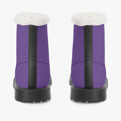 Indigo Faux Fur Leder Boots Boots JLR Design