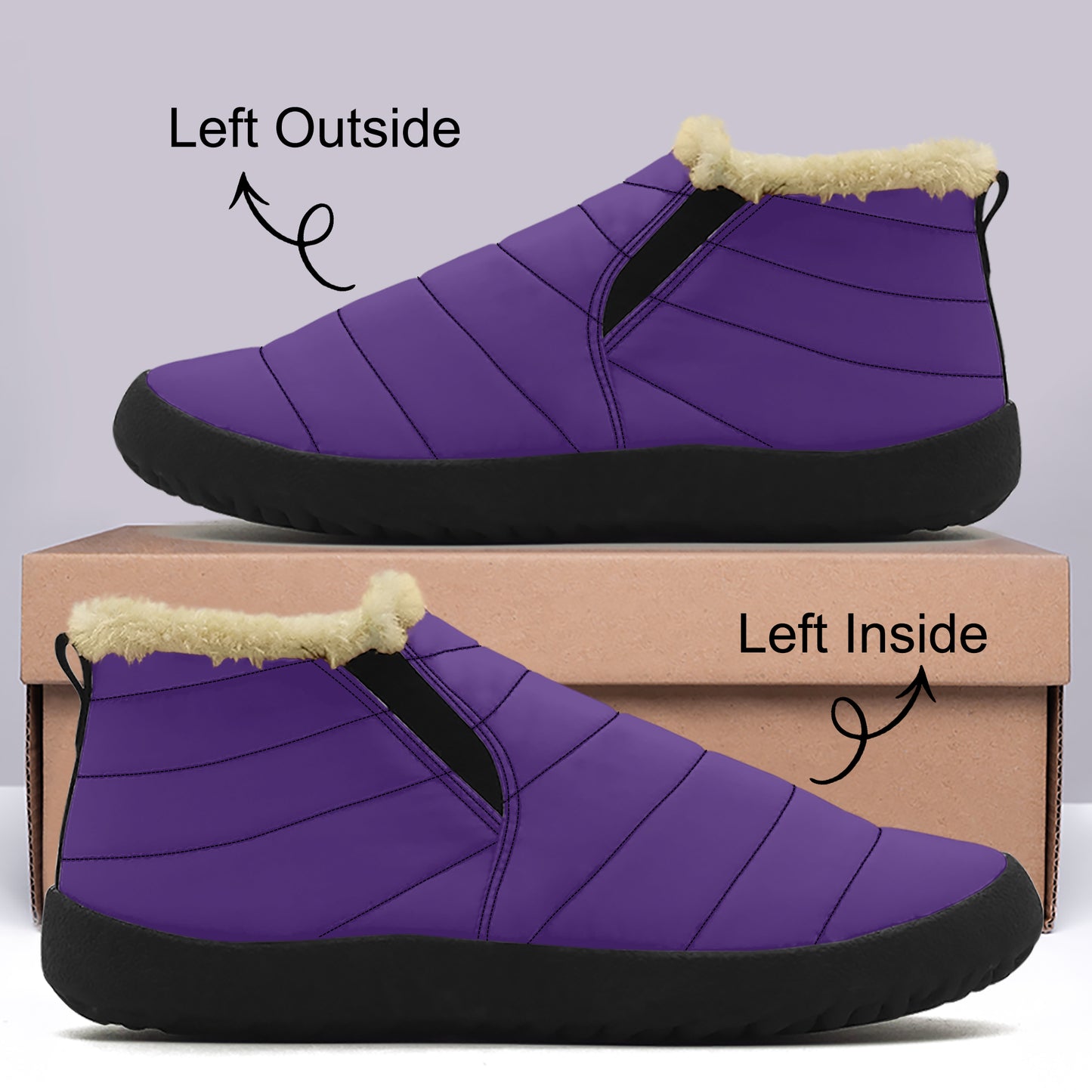 Indigo Faux Fur Slipper Slipper JLR Design