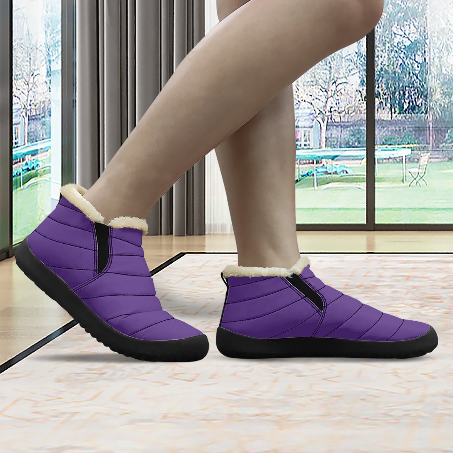 Indigo Faux Fur Slipper Slipper JLR Design