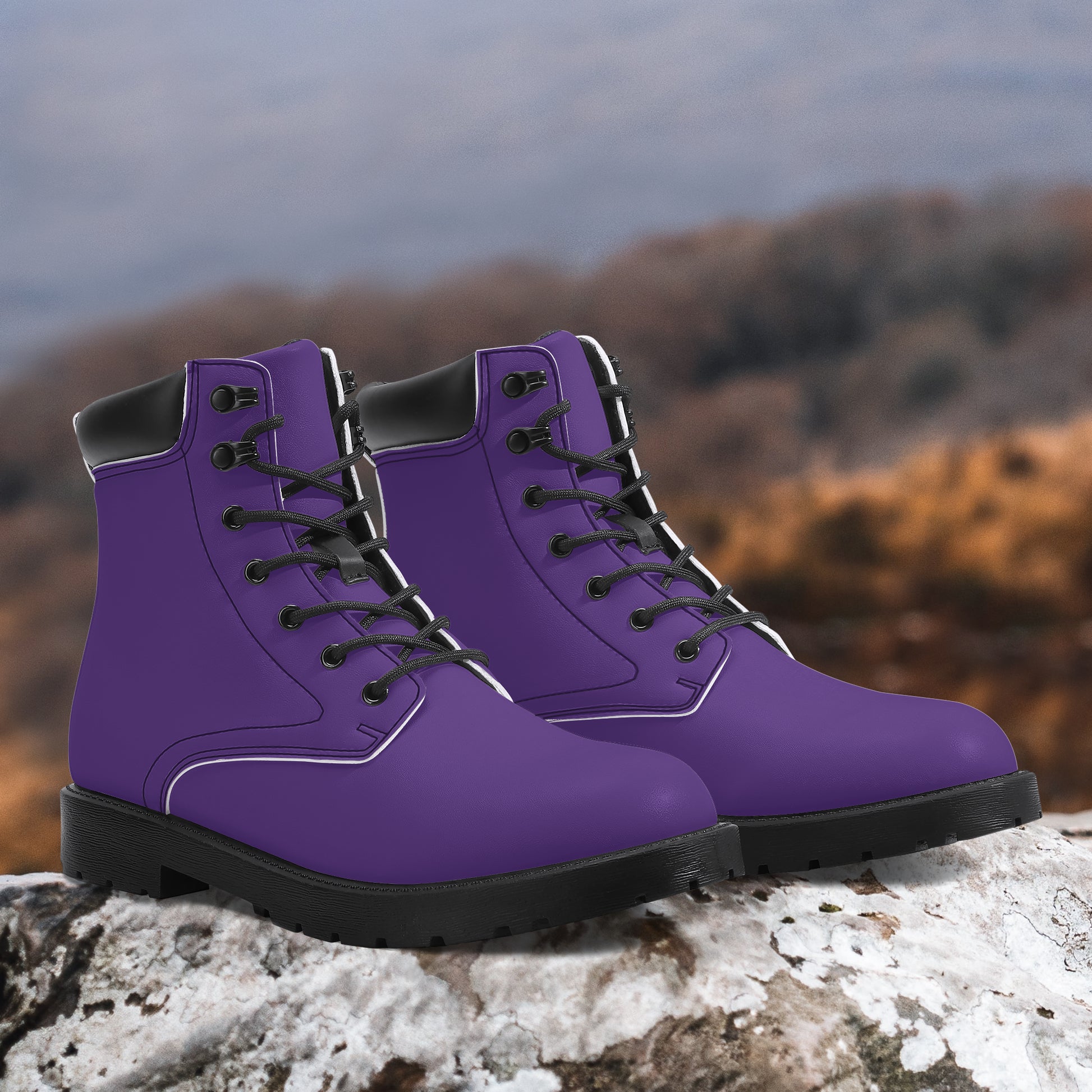 Indigo Leder Boots | Stylische und Warme Winterstiefel Boots JLR Design