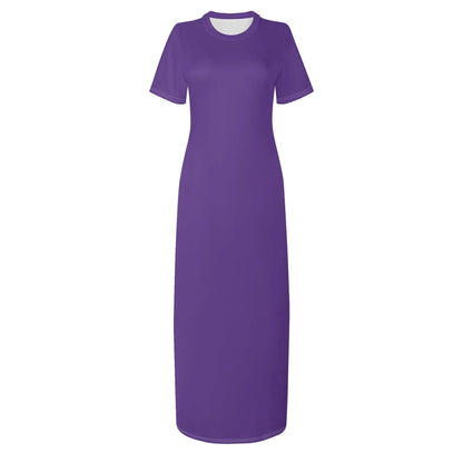 indigo-short-sleeve-long-dress-long-dress-jlr-design-59891 - JLR Design