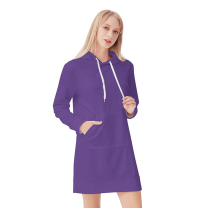 Indigo Velvet Hoodie Dress Hoodiekleid JLR Design