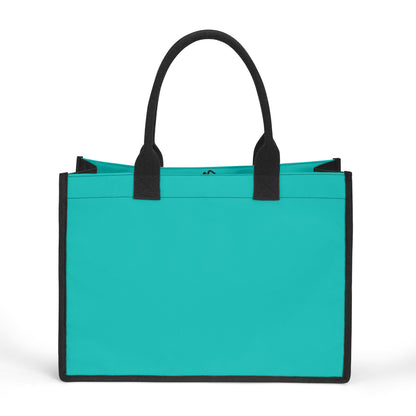 Iris Blue Canvas Shopper Tasche Einkaufstasche JLR Design