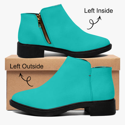 Iris Blue elegante Reißverschluss-Stiefeletten Stiefeletten JLR Design