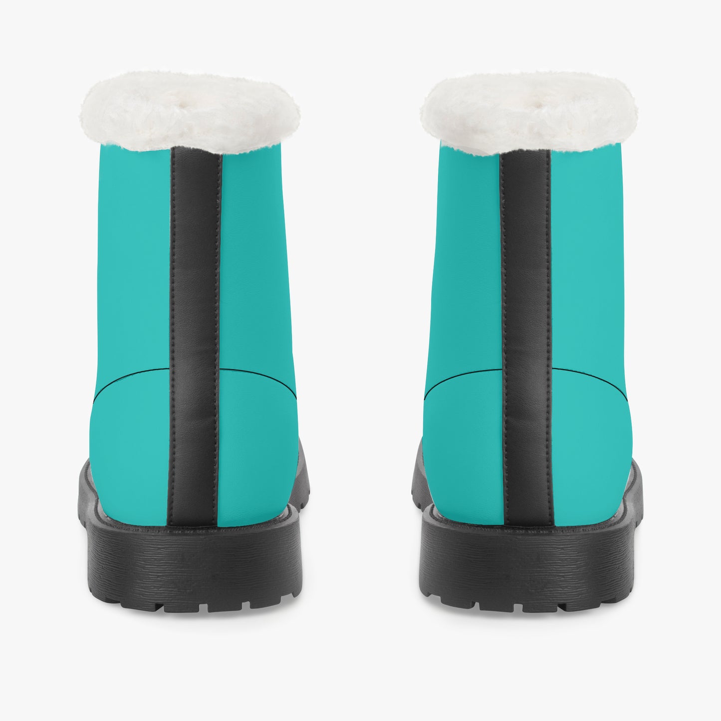 Iris Blue Faux Fur Leder Boots Boots JLR Design