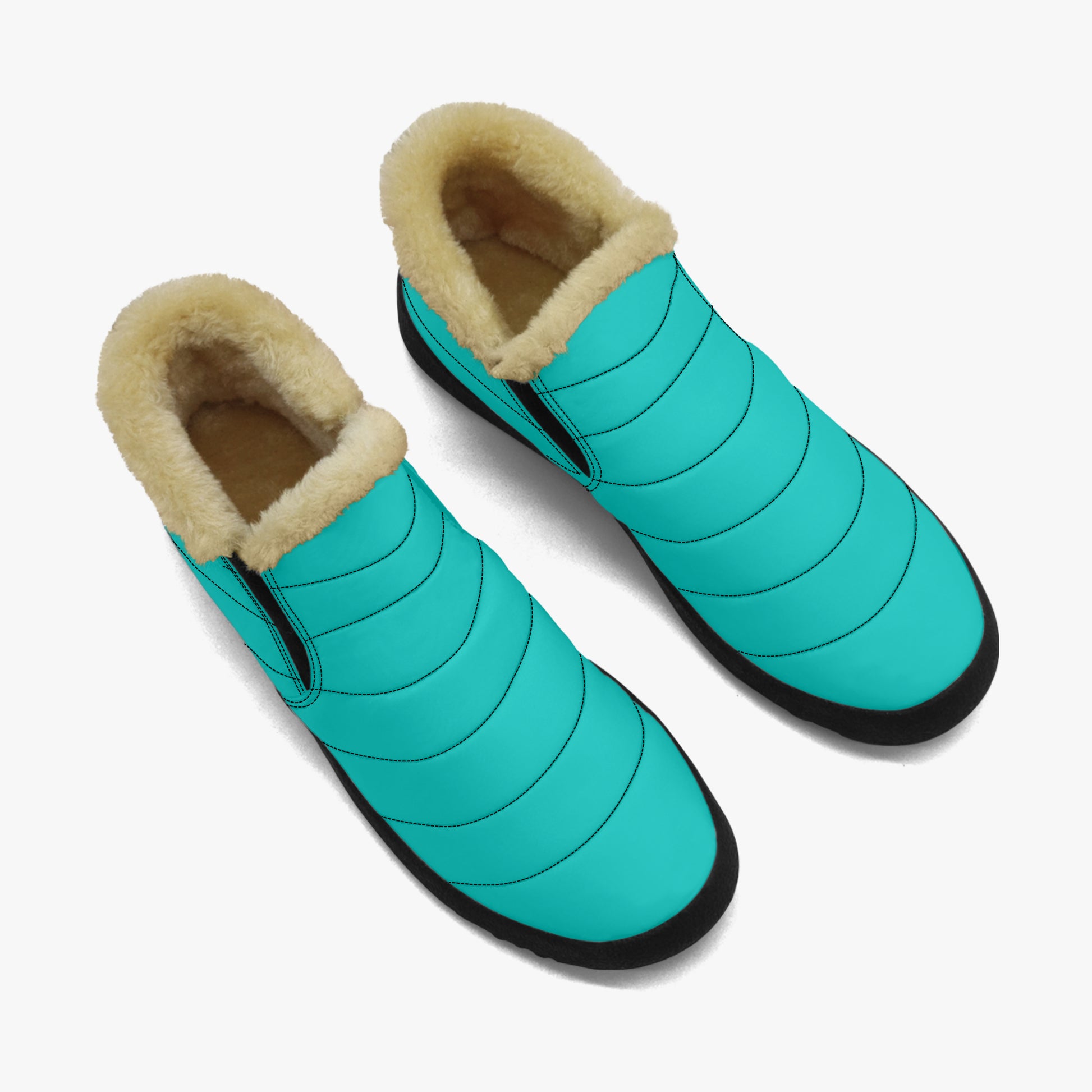 Iris Blue Faux Fur Slipper Slipper JLR Design