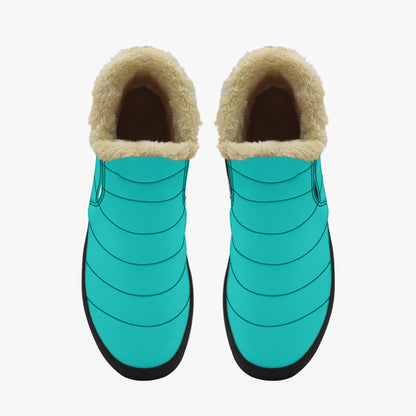 Iris Blue Faux Fur Slipper Slipper JLR Design