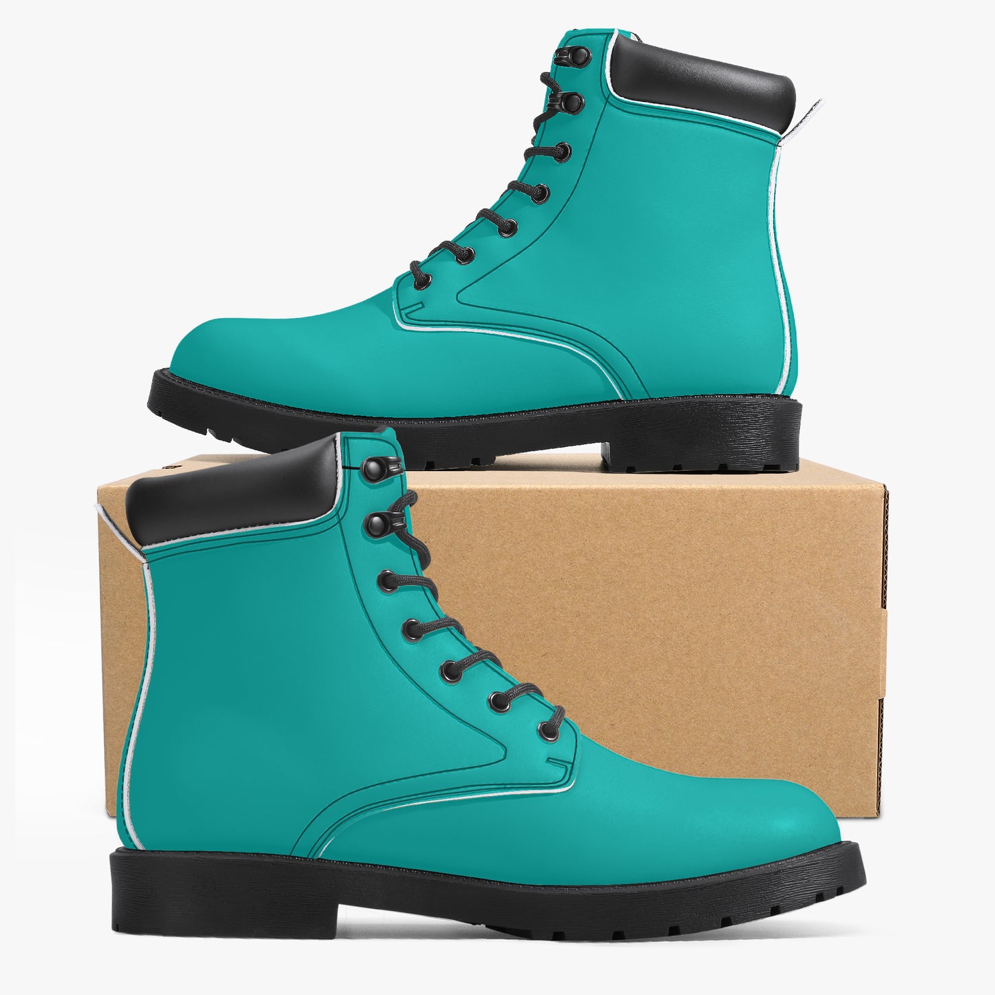 Iris Blue Leder Boots | Stylische und Warme Winterstiefel Boots JLR Design